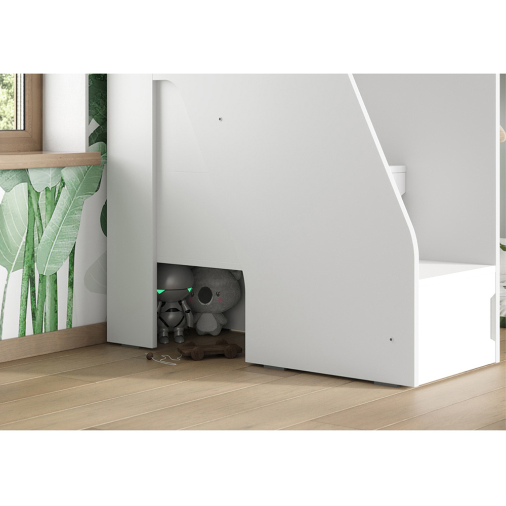 Flair Stepaside White L Shaped Bunk Bed Image 4