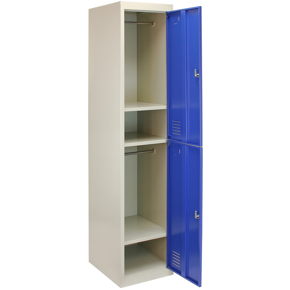Monstershop 2 Door Blue Metal Storage Locker 3 Pack Image 5
