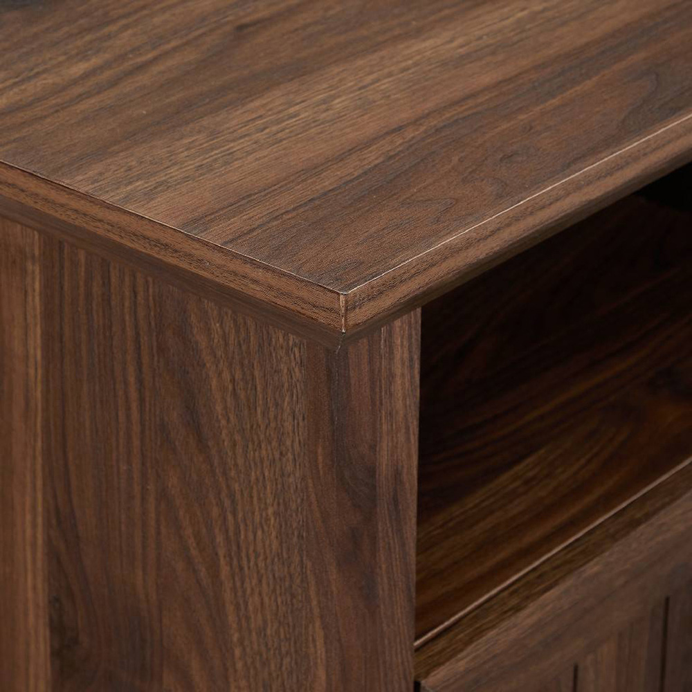 Centurion Savannah 2 Door 2 Shelf Walnut Corner TV Cabinet Image 6