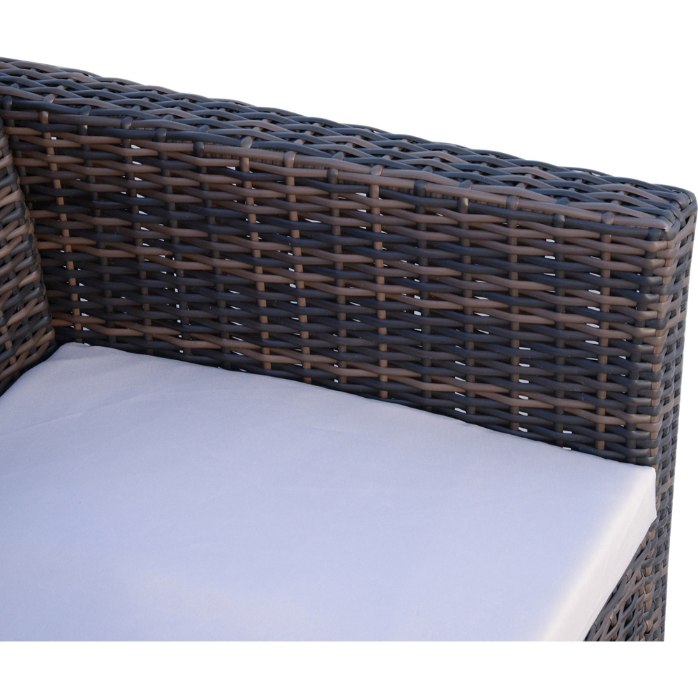 Outsunny 4 Seater Brown Rattan Wicker Lounge Set Image 3