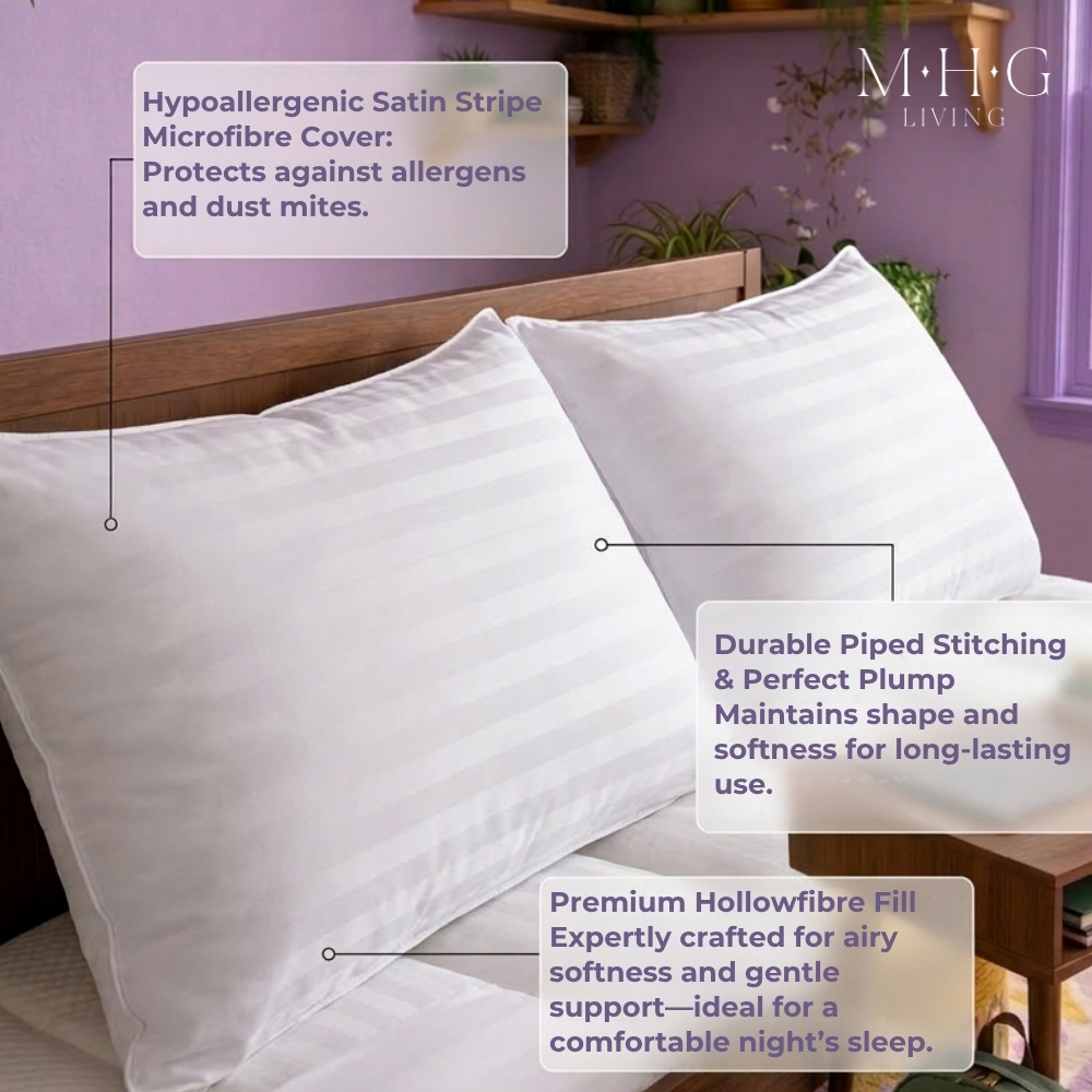 MHG Living Single White All Season Student Bedding Bundle 10.5 Tog Image 7