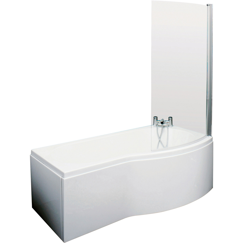 nuie 1700mm Right Hand B Shaped Bath Set Image 1
