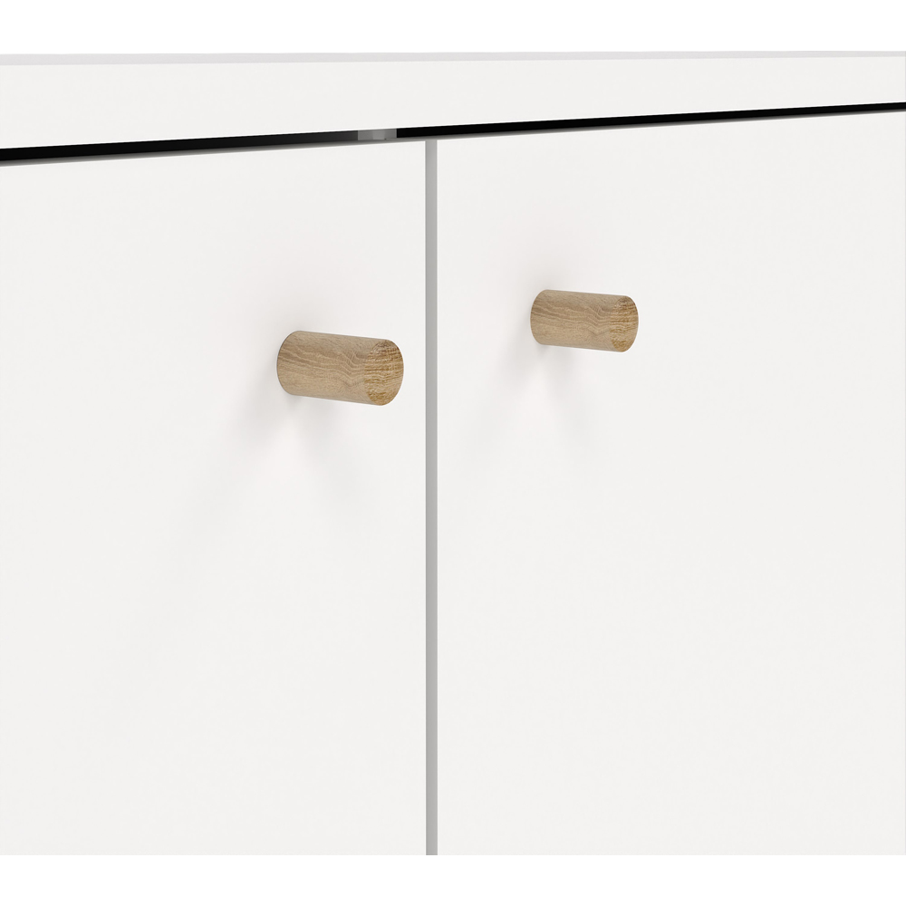 Florence Cumbria 2 Doors 3 Drawers White Sideboard Image 8