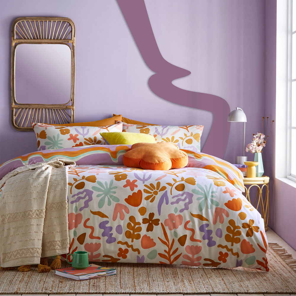 furn. Amelie King Size Multicolour Duvet Set Image 4