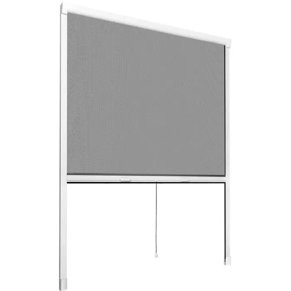 tectake Adjustable Fly Screen Roller Blind 160 x 130cm Image 1