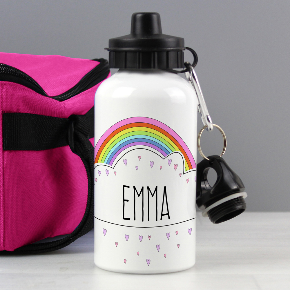 Personalised Memento Rainbow Drinks Bottle 400ml Image 2