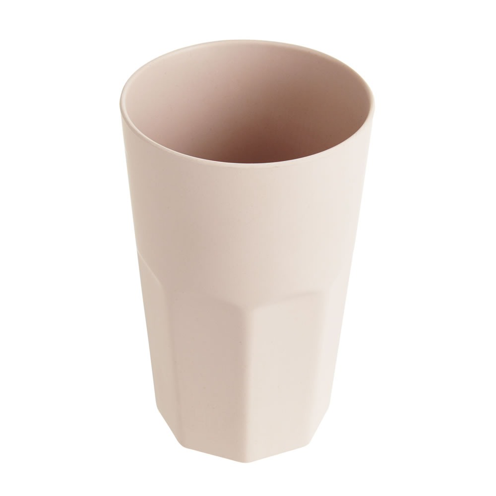 Wilko Bamboo Pink Cup Image 2