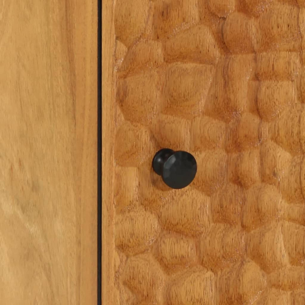 vidaXL Single Door Solid Acacia Wood Side Cabinet Image 8