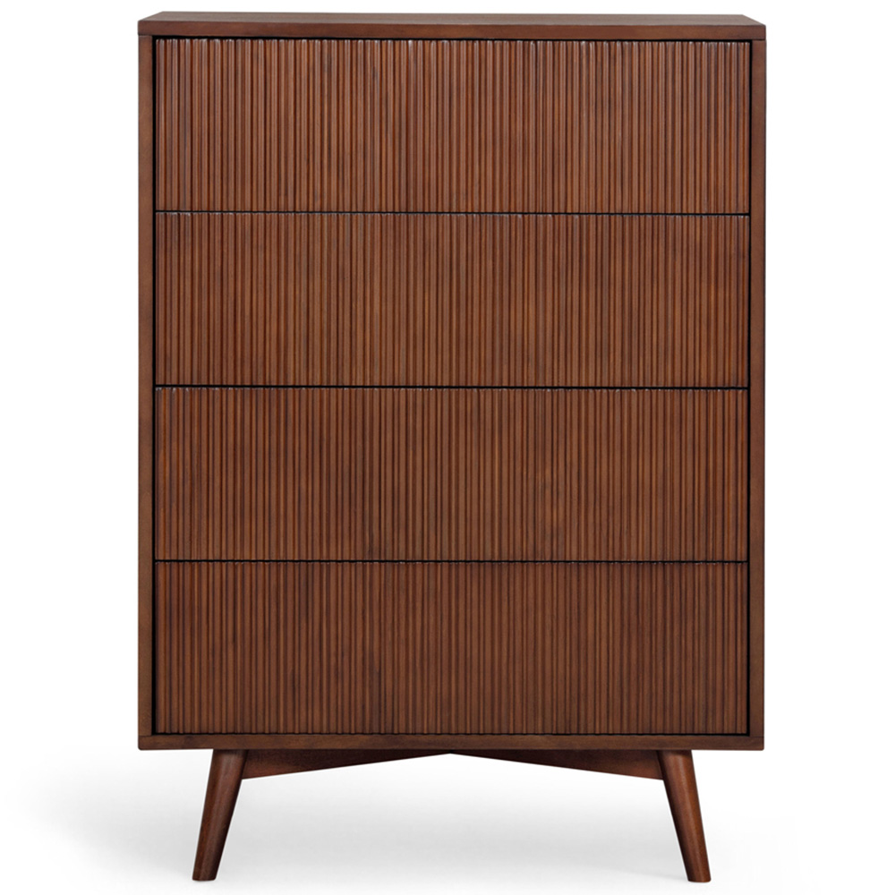 Teamson Home Tremolo 4 Drawer Walnut Dresser Image 3