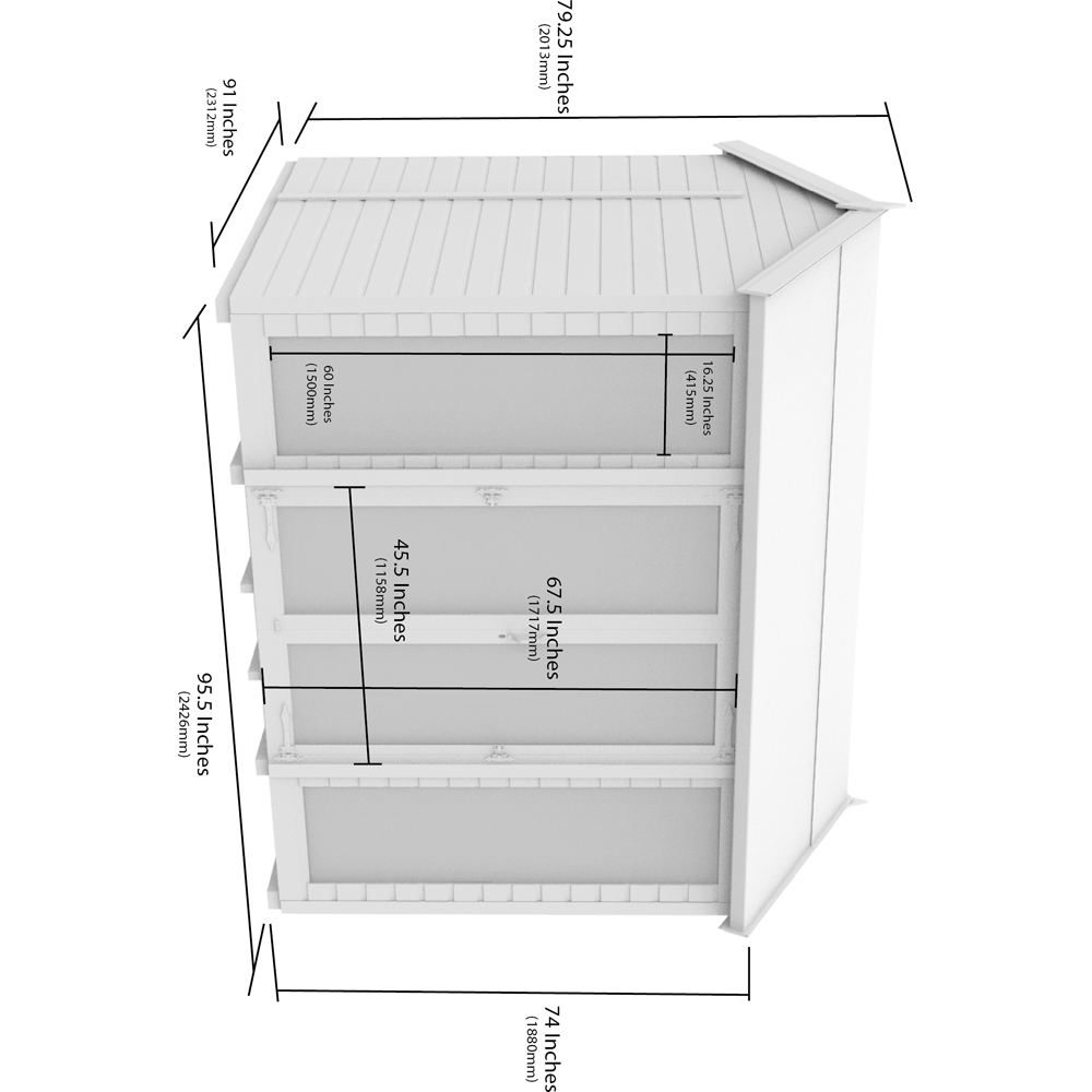 DIY Sheds 8 x 8ft Tongue and Groove Timber Apex Summerhouse Image 7