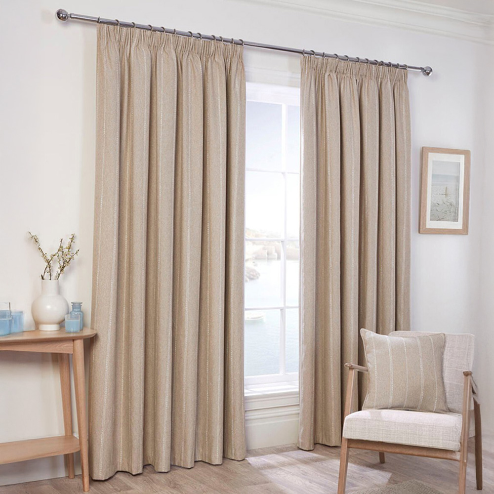 Padstow Thermal Curtain - Natural / 168cm / 183cm Image 1
