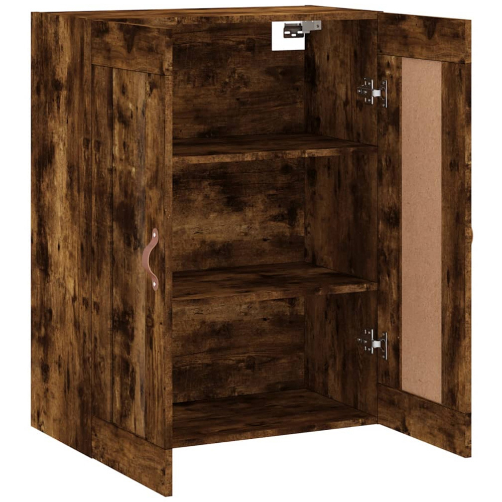 vidaXL 2 Door Smoked Oak Wall Mounted Cabinet Image 4