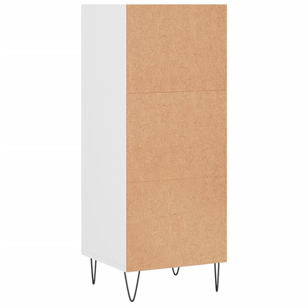 vidaXL 3 Shelf White Sideboard Image 6