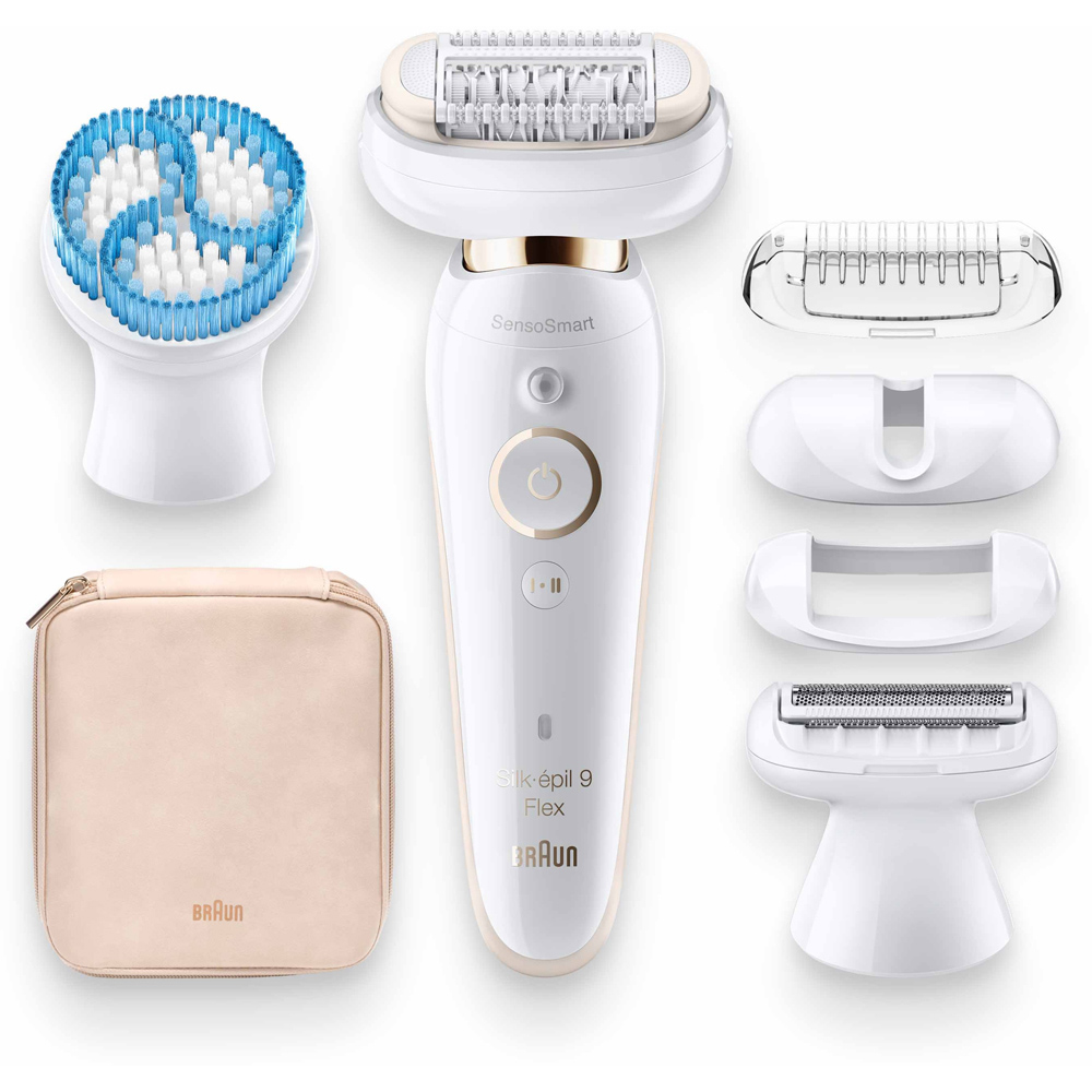 Braun 9-010 Silk-epil 9 Flex Wet and Dry Epilator Gold Image 2