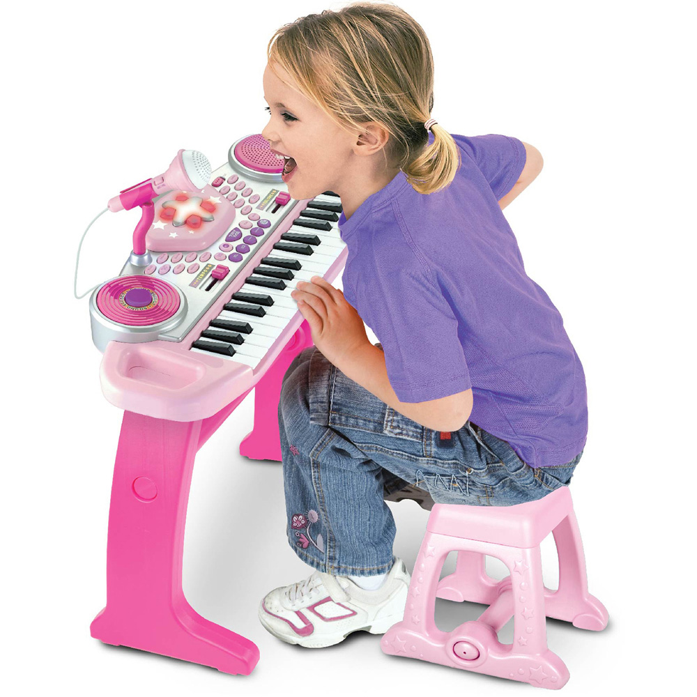 Winfun Disco Beat Bop Pink Keyboard Kids Rock Star Set Image 7