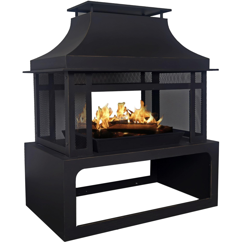 Callow Premium Black Large Fireplace Image 1