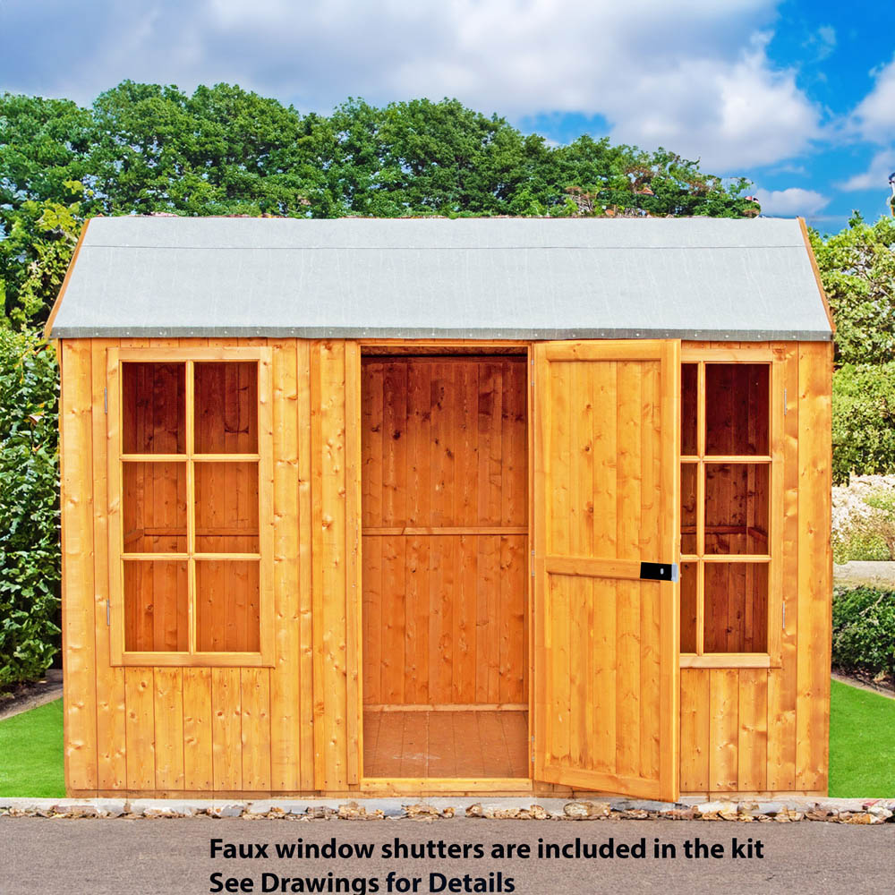 Shire 10 x 7ft Pressure Treated Holt Apex Garden Shed Image 5