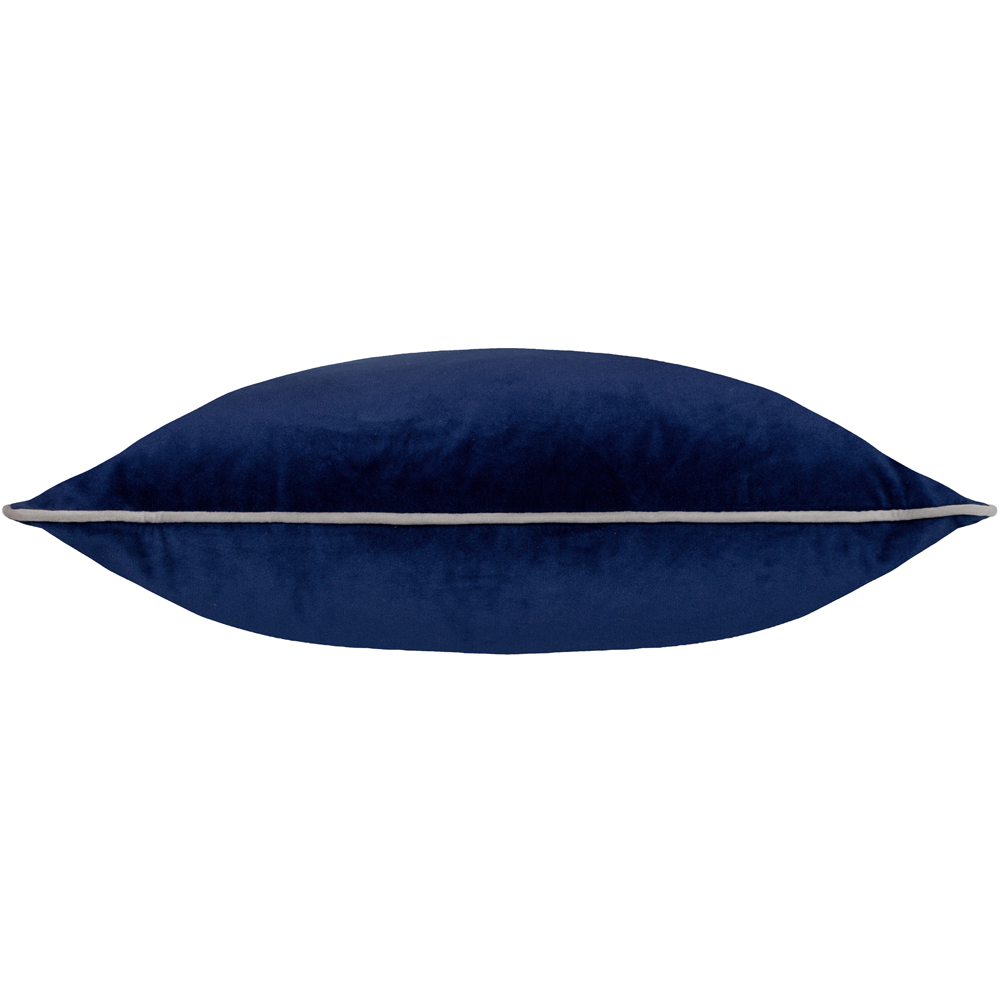 Furn Meridian Navy and Silver Velvet Cushion 45 x 45cm Image 3