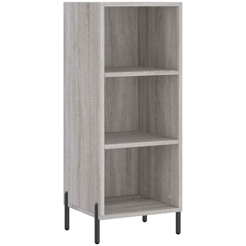 vidaXL Single Door 3 Shelf Grey Sonoma Highboard Image 5