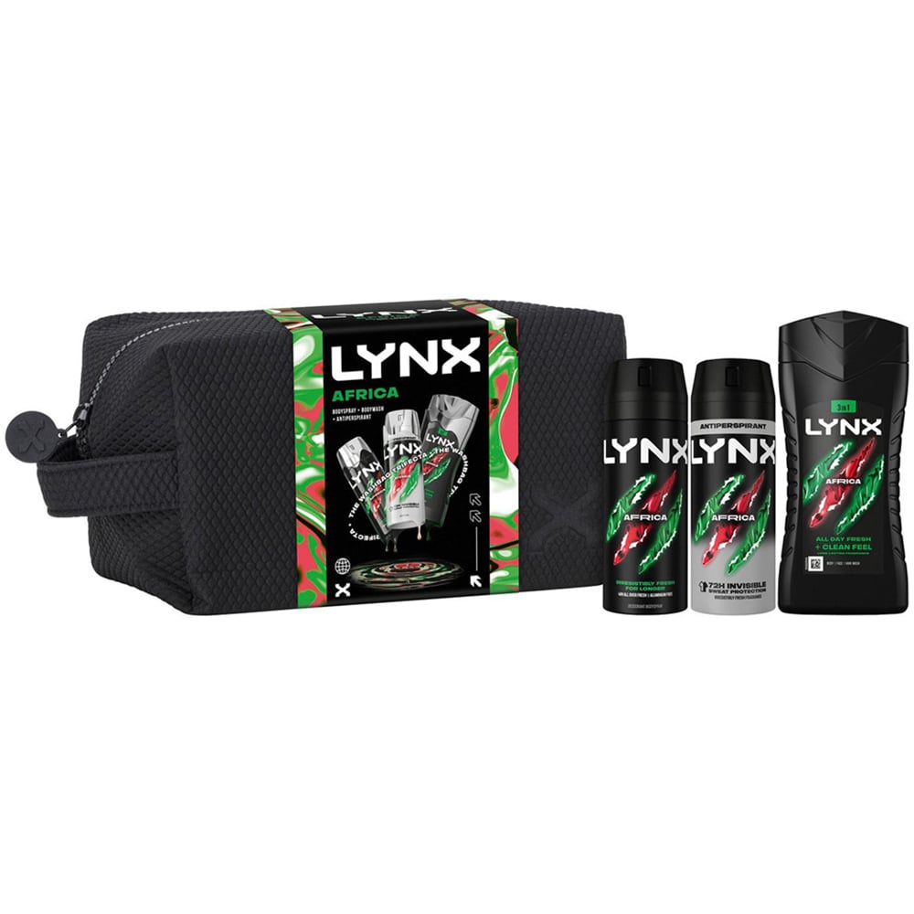 Lynx Africa Washbag Gift Set 3 Pack Image 2