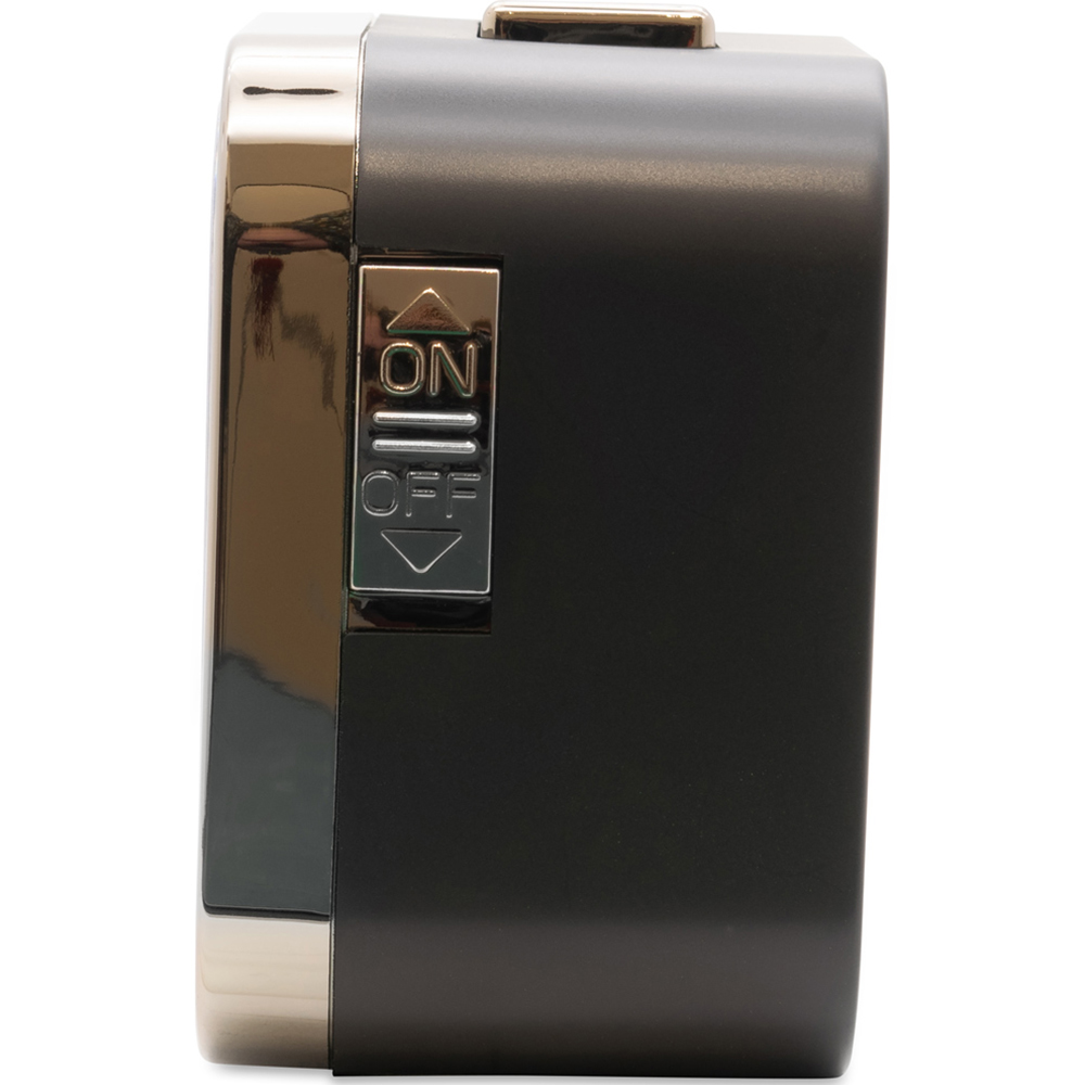 Acctim Otis Titanium Non-Ticking Sweep Bell Alarm Clock 10cm Image 4