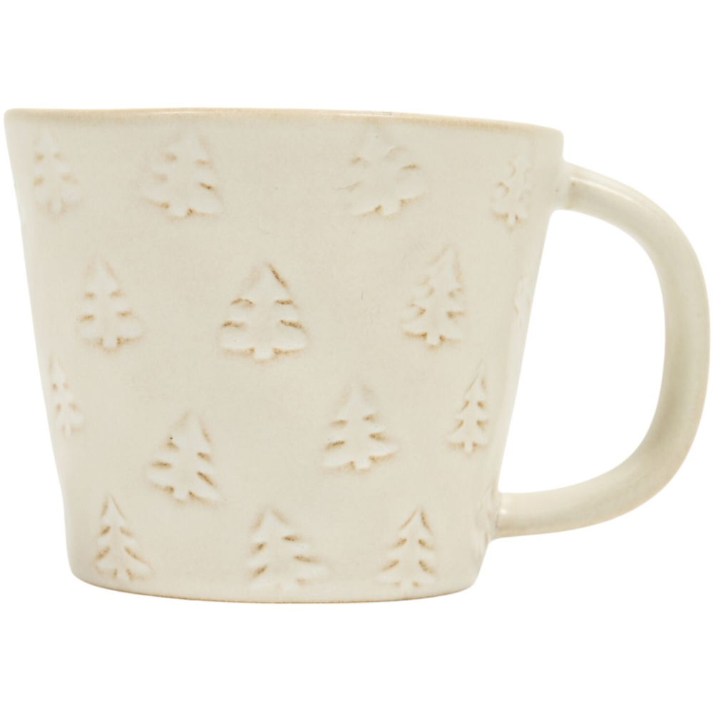 Pack of 4 Christmas Tree Mugs White Image 2