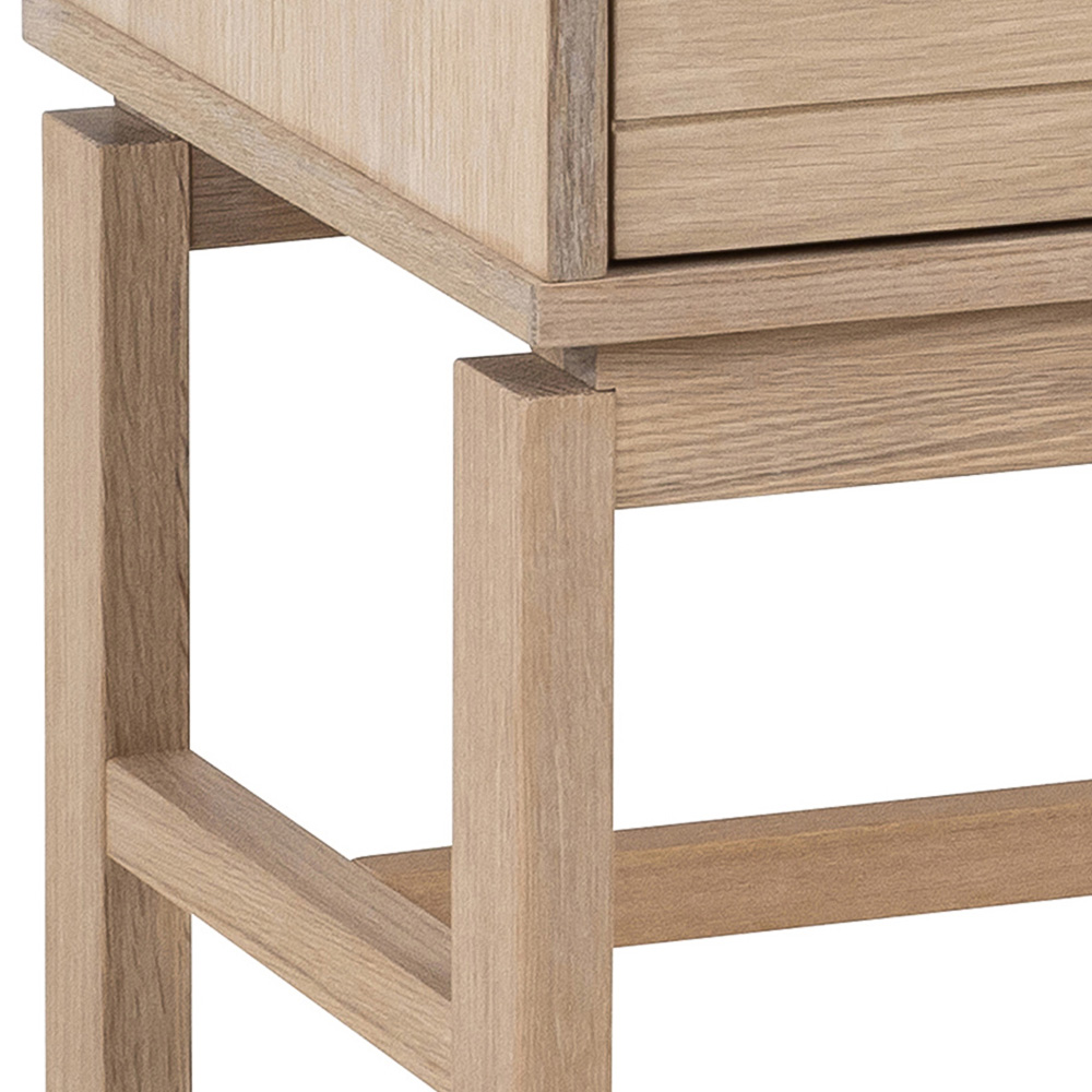 Florence Linley 2 Door 6 Shelf White Oak Cabinet Image 7