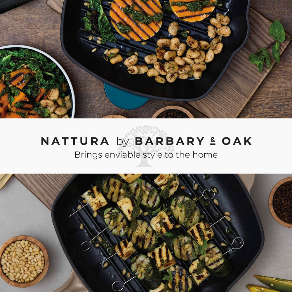 Barbary & Oak Nattura 28cm Cashmere Cast Iron Grill Pan Image 7