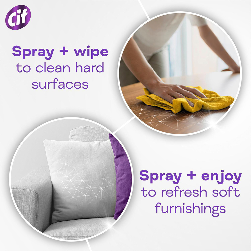 Cif Infinite Clean All in One Lavender and Eucalyptus Cleaner Reload 590ml 6 Pack Image 5