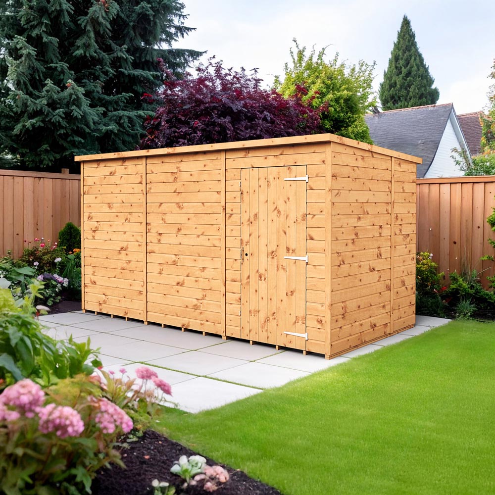 Empire Sheds 12 x 6ft Tongue and Groove Wooden Pent Garden Shed Image 2