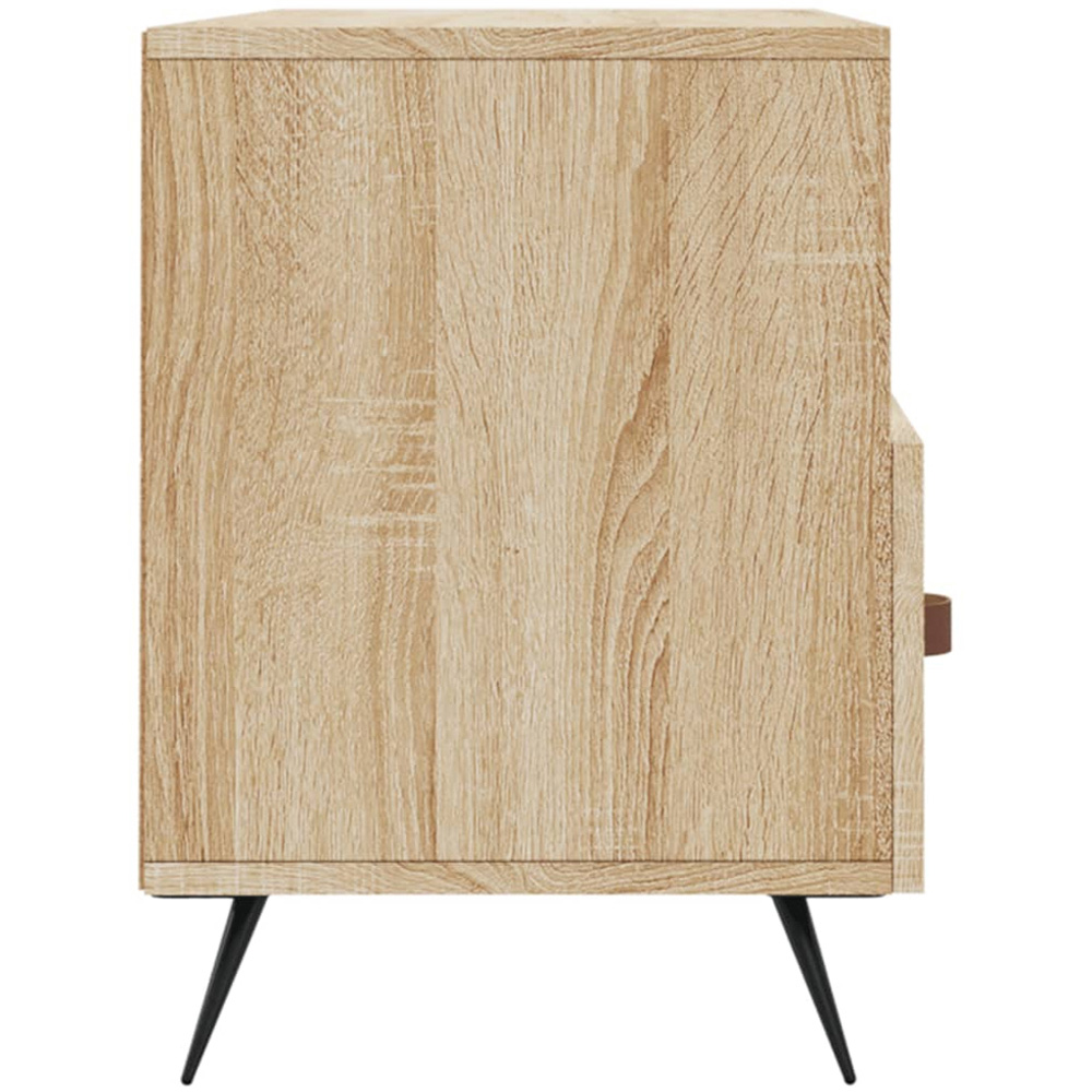 vidaXL 3 Drawer 3 Shelf Sonoma Oak TV Cabinet Image 7