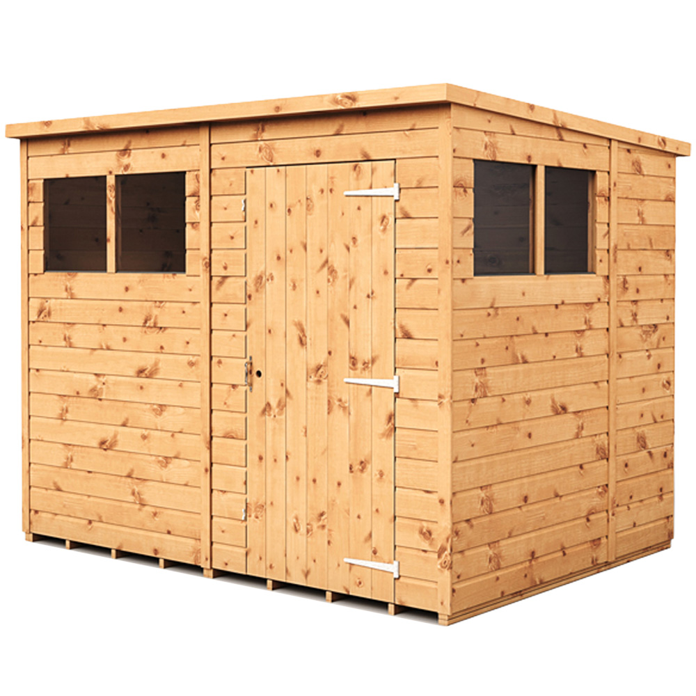 Empire Sheds 8 x 6ft Tongue and Groove Wooden Pent Garden Shed Image 1