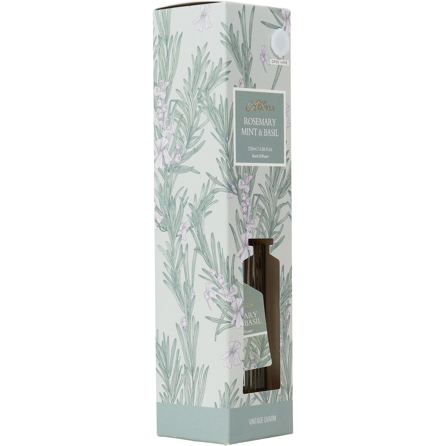 Rosemary Mint & Basil Diffuser 120ml - Clear Image 3
