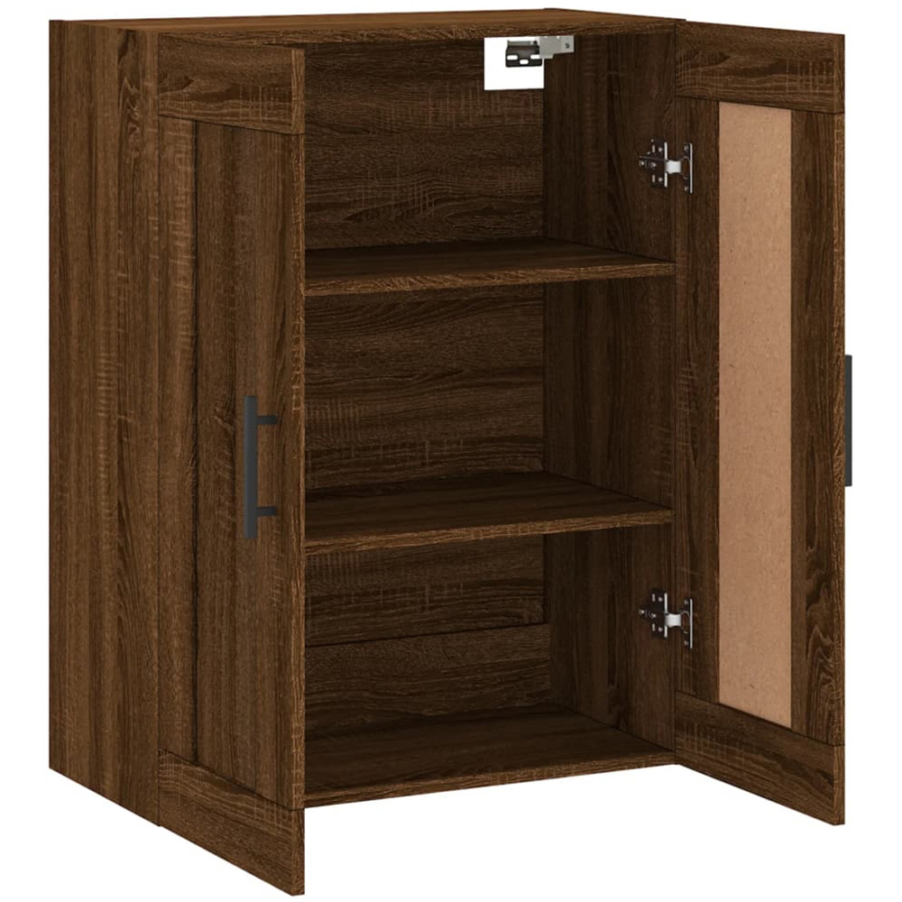 vidaXL 2 Door Brown Oak Wall Mounted Cabinet Image 7