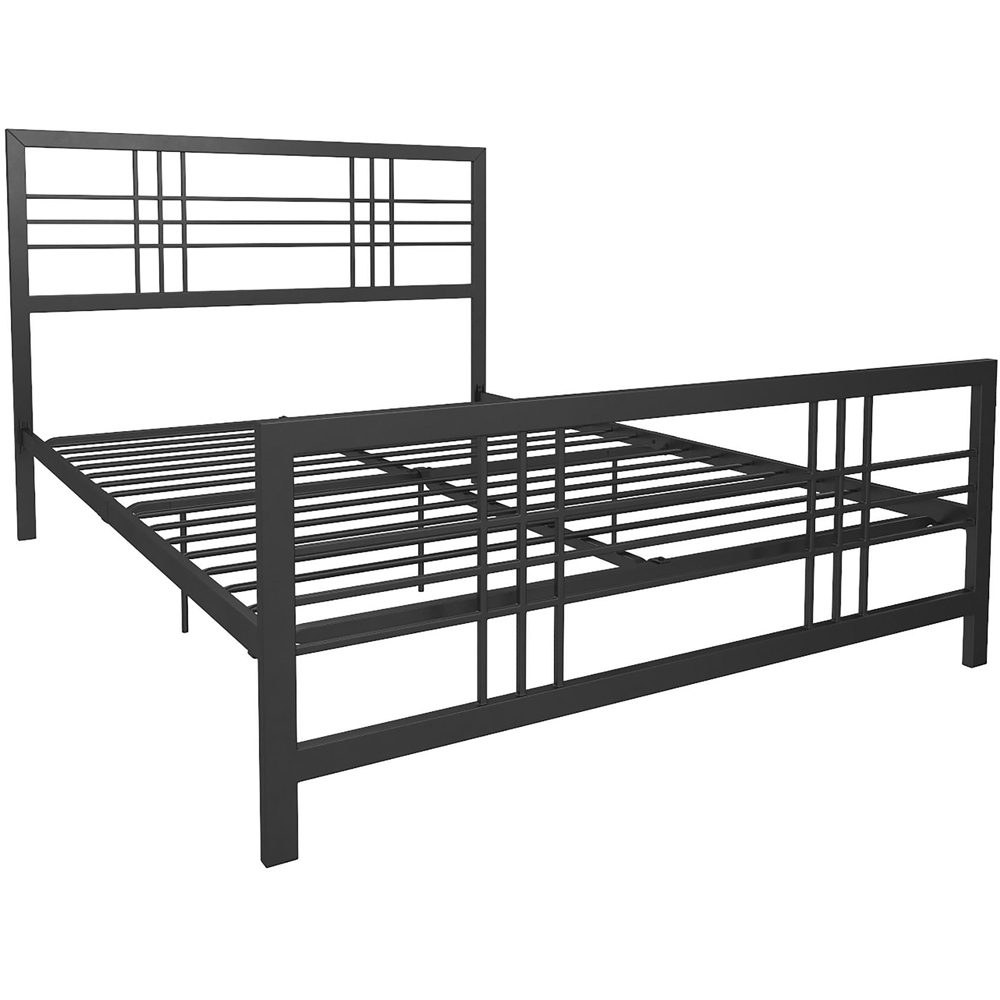 Dorel Burbank Double Black Metal Bed Frame Image 2