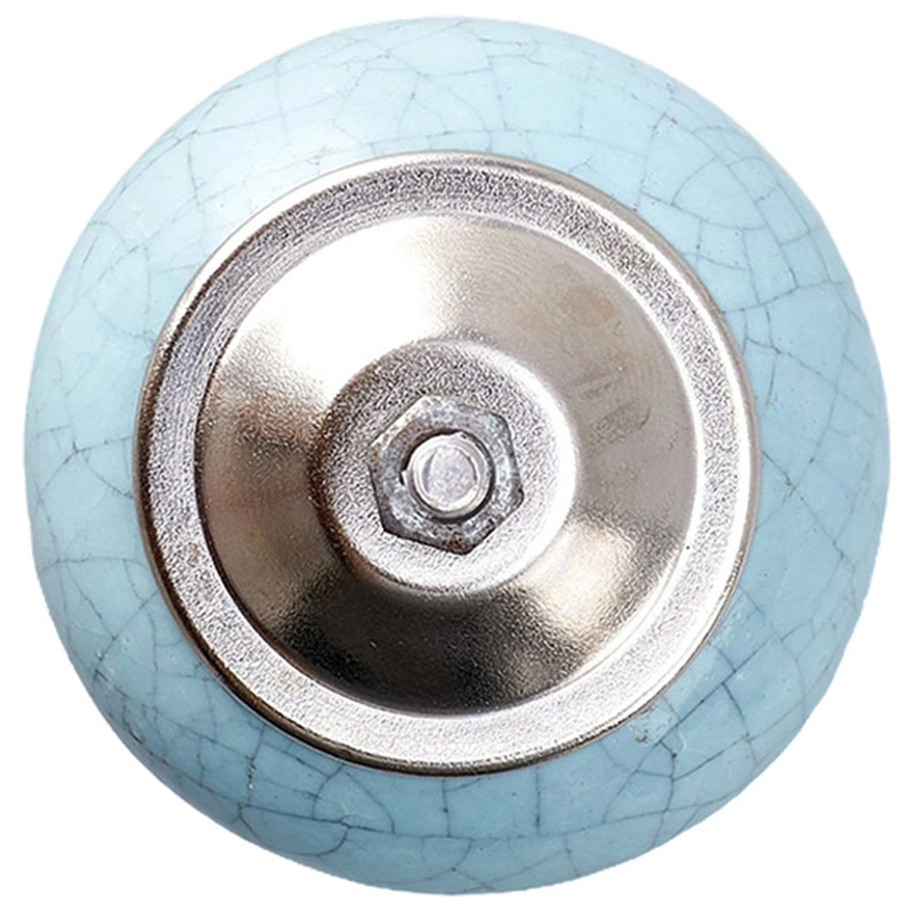 Living and Home Classic Ceramic Furniture Knob with Crackle Finish 6 Pack Image 6