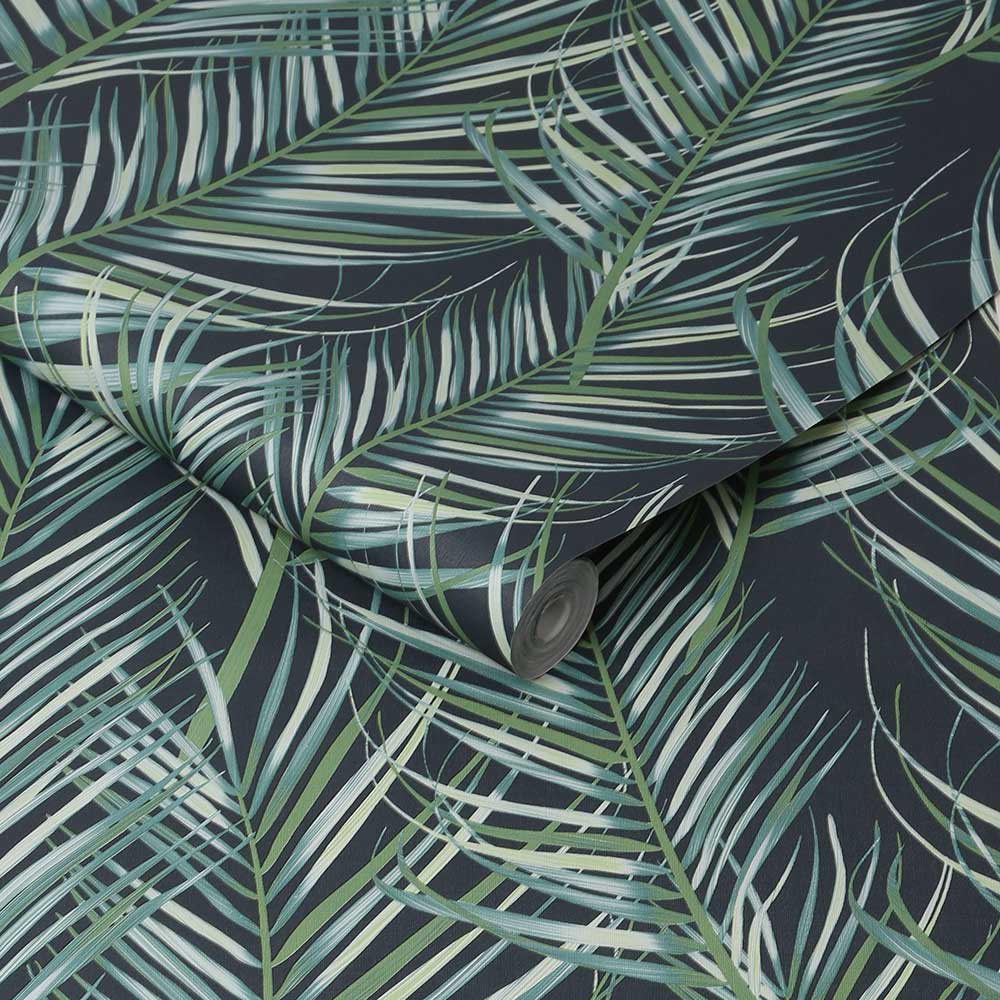 Superfresco Easy Palm Leaves Green Wallpaper Image 2