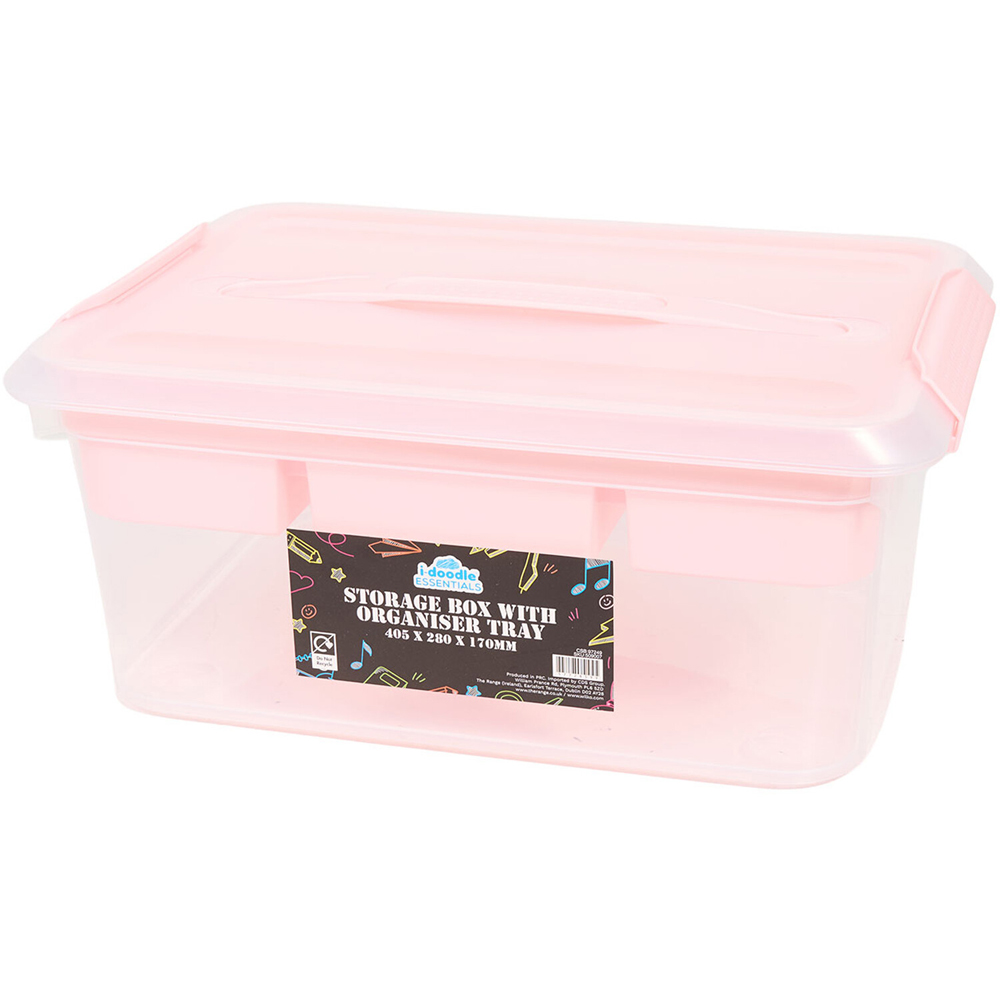 Storage Box with Organiser Tray Image 7