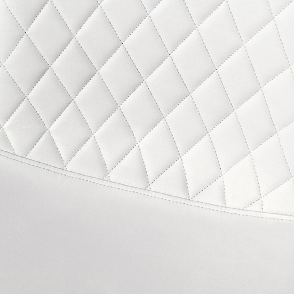 Furniturebox Molini Solara 6 Seater Dining Set White Gloss and Black Image 6