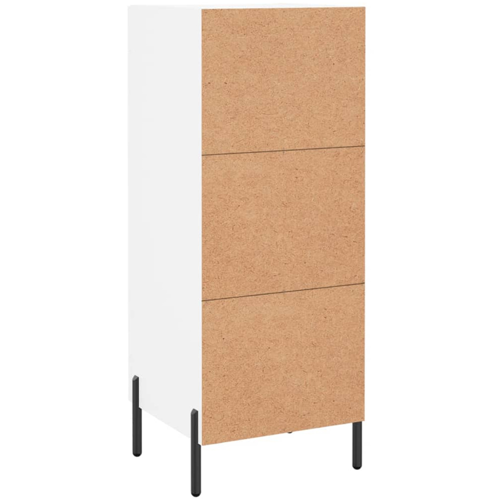 vidaXL Single Door White Sideboard Image 8