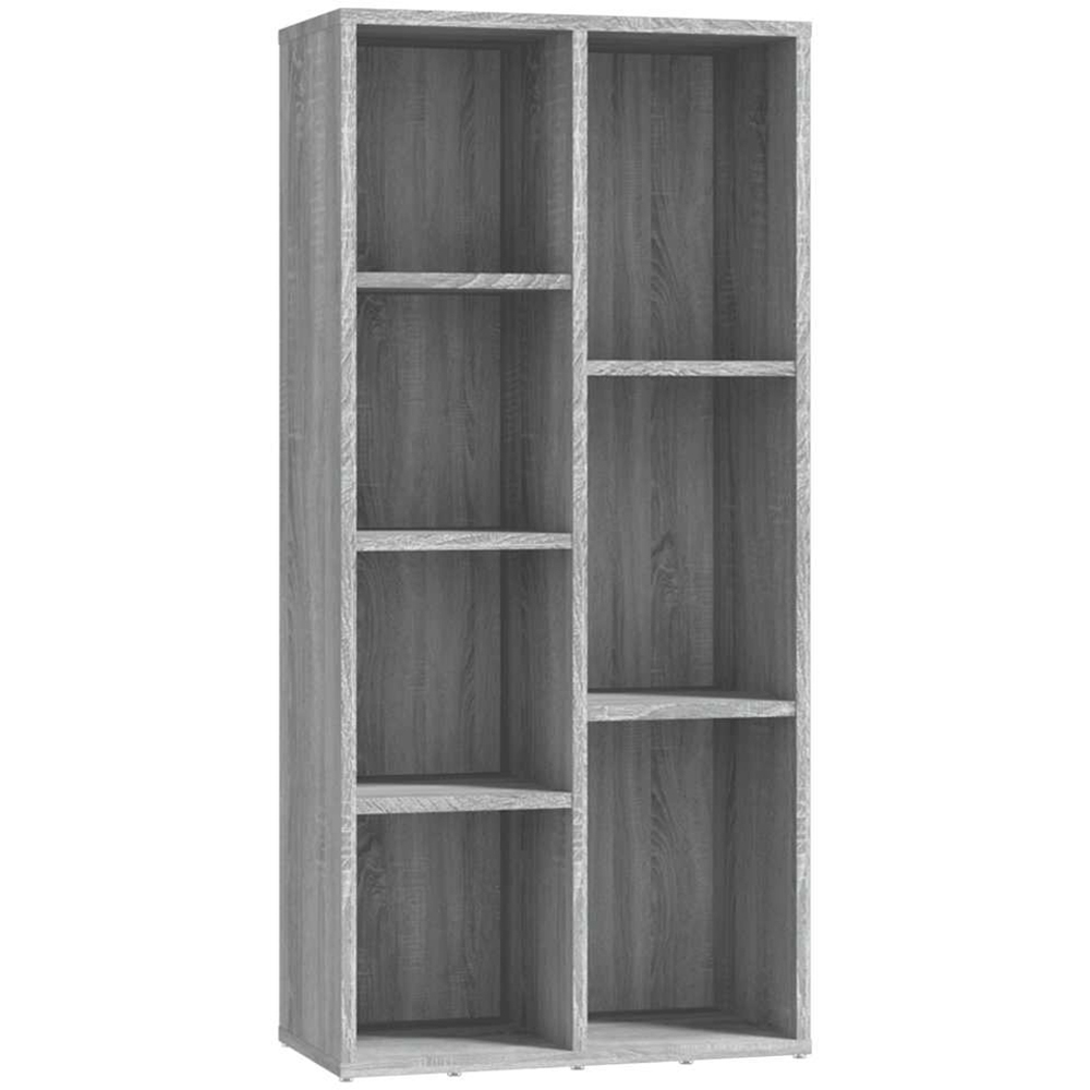 vidaXL 7 Shelf Grey Sonoma Bookcase Image 2