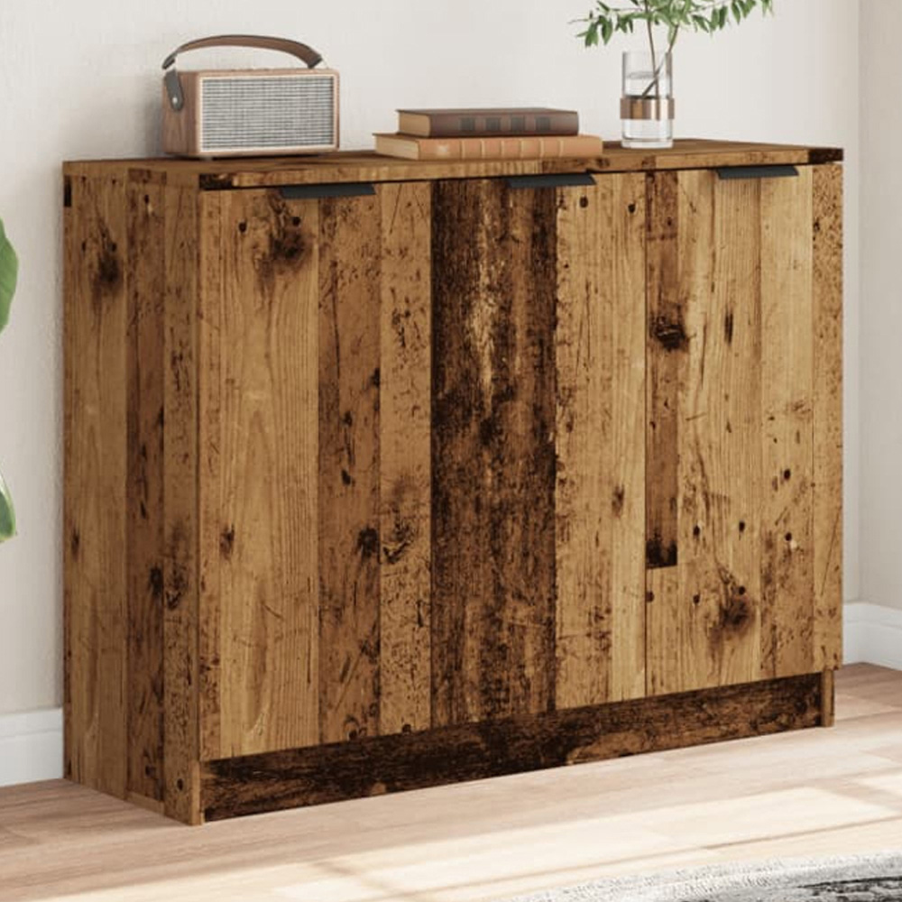 vidaXL 3 Door Old Wood Sideboard Image 1