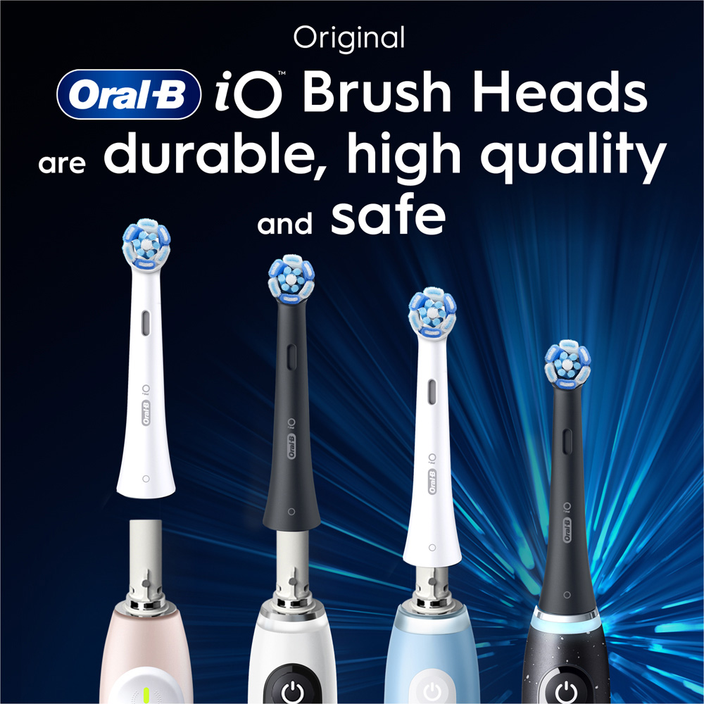 Oral-B iO Ultimate Clean Black Toothbrush Refill Head 4 Pack Image 9