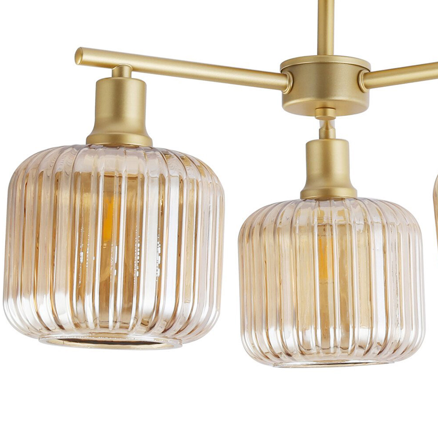 Micah 3 Light Ceiling Fitting Champagne and Gold Image 6