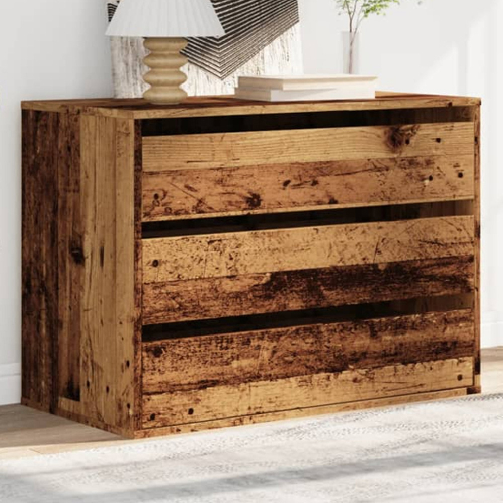 vidaXL Single Door 2 Shelf Sonoma Oak Wooden TV Cabinet Image 1