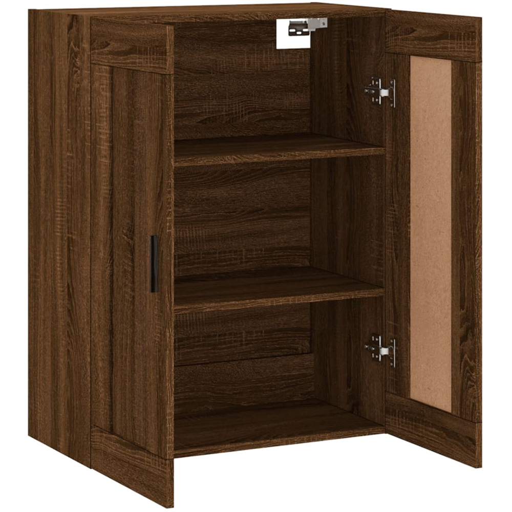 vidaXL 2 Door Brown Oak Wall Mounted Cabinet Image 7