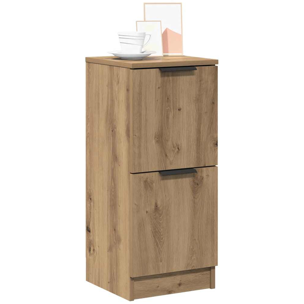 vidaXL 2 Door Artisan Oak Sideboard Set of 2 Image 3