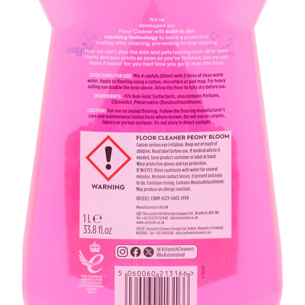 Astonish Floor Cleaner 1L - Peony Bloom Image 3