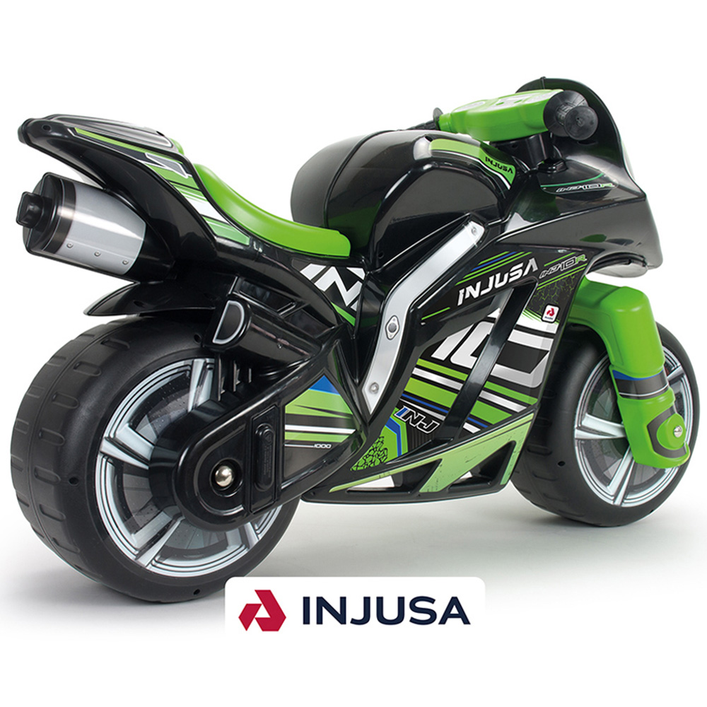 Injusa Black Kids Winner XL Foot to Floor Motorbike Image 2