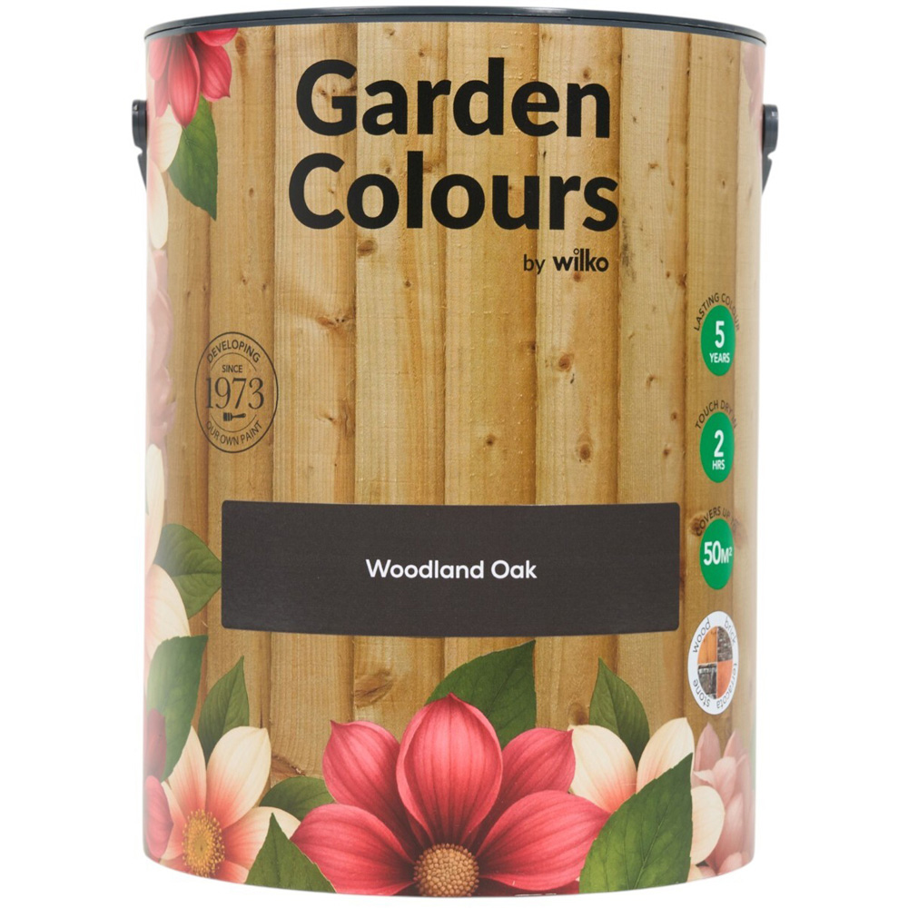 Wilko Garden Colours Woodland Oak Wood Paint 5L Image 10